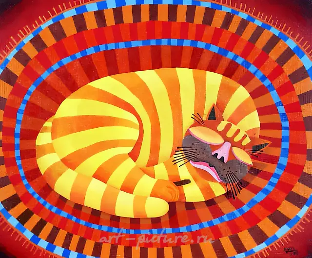 Кошка, 1995, холст, масло, 40x50. Частная коллекция, США