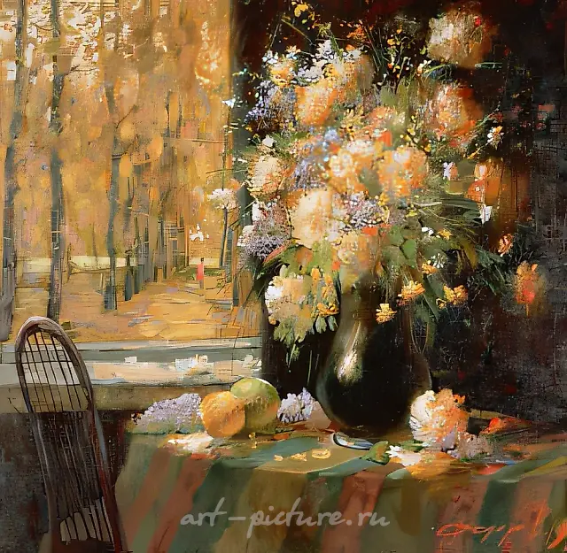 Nostalgia	, 1996, oil on canvas, 105x102