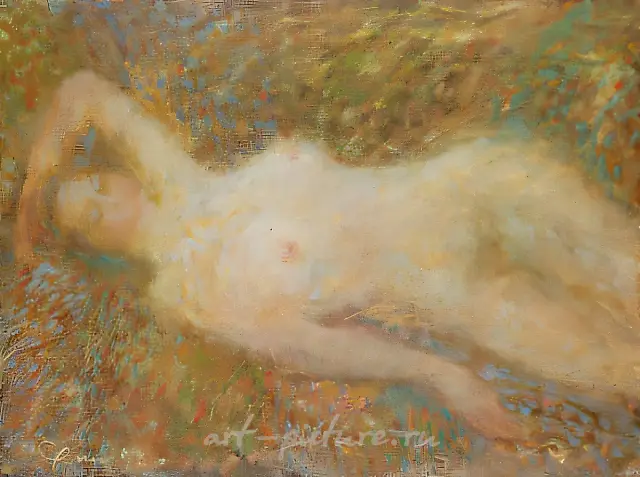 A Lying Nude, 1996, oil on canvas, 80x100