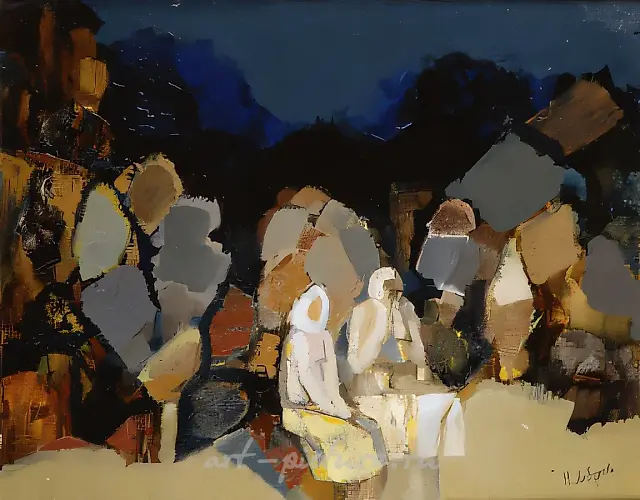 Twilight, 1992, oil on canvas, 64x80