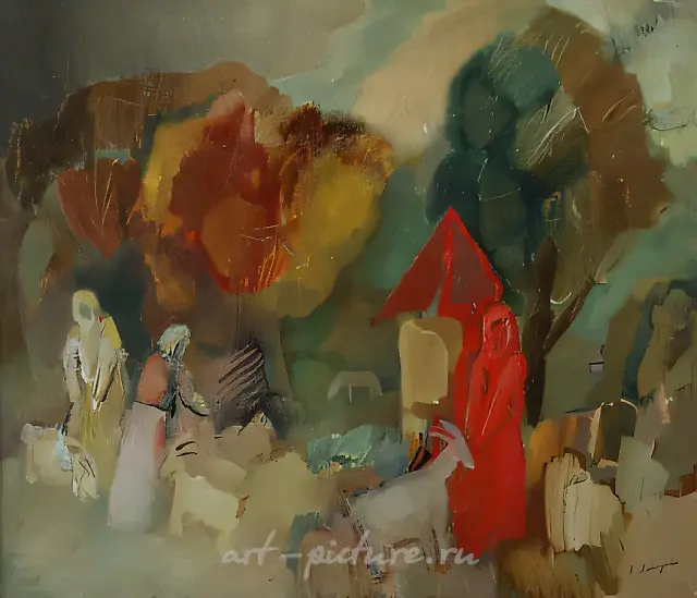 August, 1992, oil on canvas, 64x80