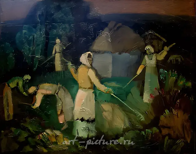 Country motif, 1996, oil on canvas, 84x100