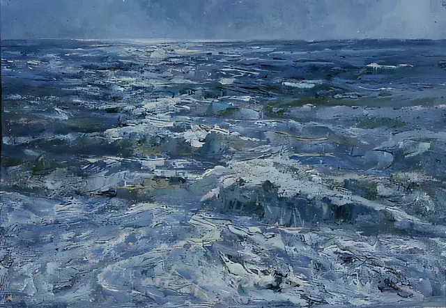 Sea and Sun, 1987, canvas, oil, 60x80
