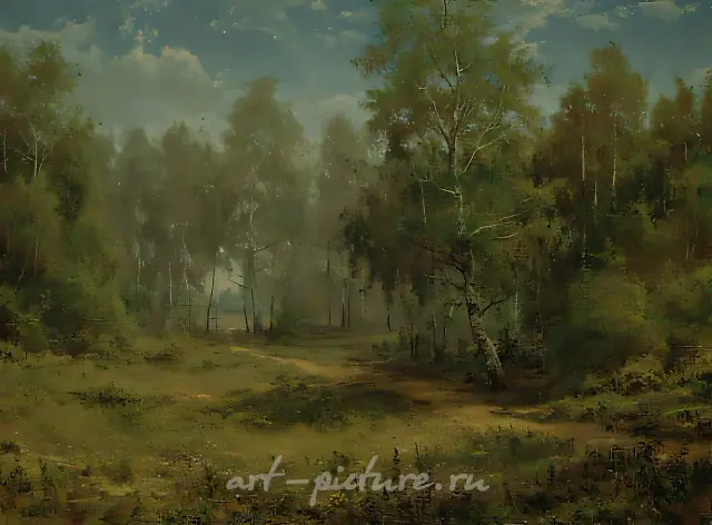Uncut Meadow, 1995,  oil on canvas, 60x80