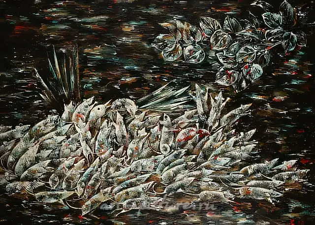鼠患，1986年，布面油画，60x80厘米