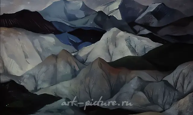 White Mountains, 1997, oil on canvas, 50x80
