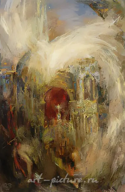 He, Who Carries the Light, 1975, oil on canvas, 240x135