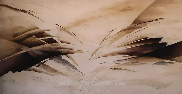 无限。,1990年，80×130，作者自藏