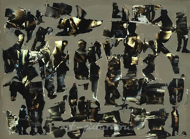 Black donkey, 1999, oil, cardboard, 15х21 Author’s property