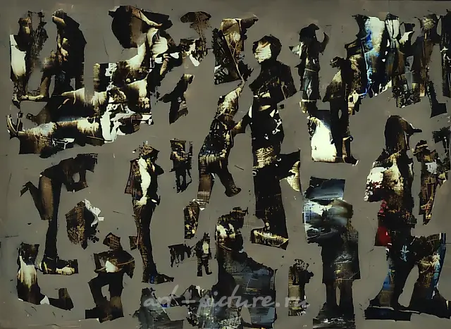 Running of mothers, 1999, oil, cardboard, 15х21 Author’s property