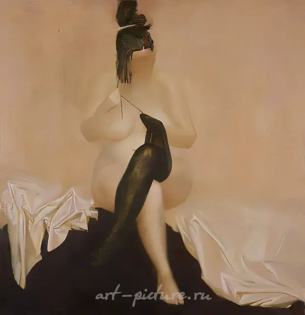 ..., 1998, canvas, acrylic, 70x70. Author`s property