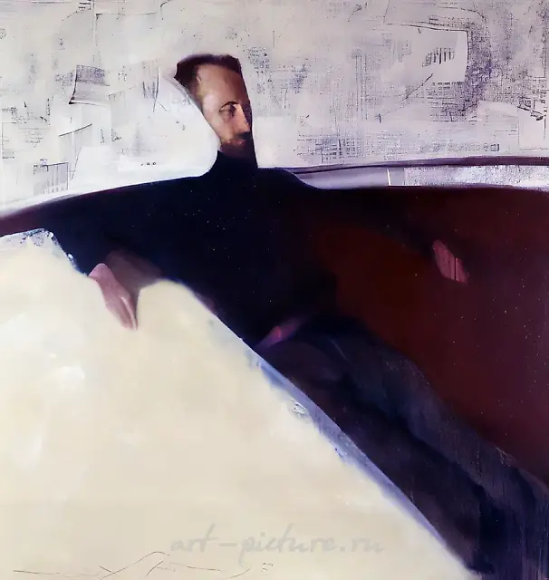 Purposeful Sasha Amway, 1998, canvas, oil, 128x128. Gallery