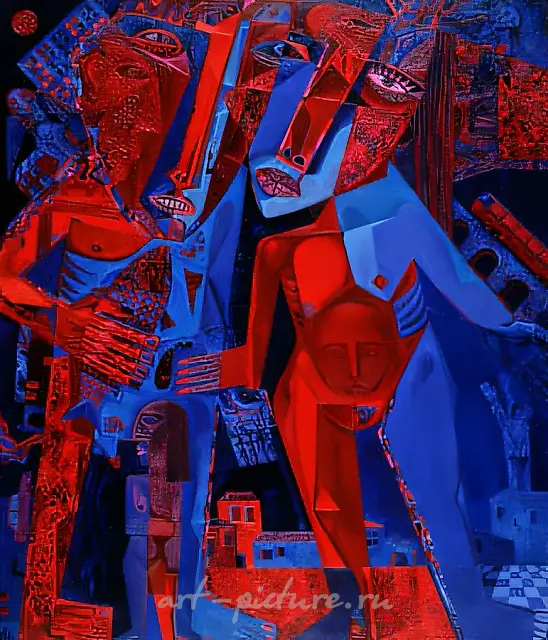 Two Deities., 1991, canvas, oil, 118,5х101 Author’s property