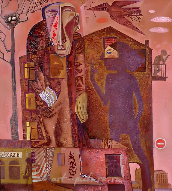 Warm evening., 1992, canvas, oil, 90х80 Author’s property