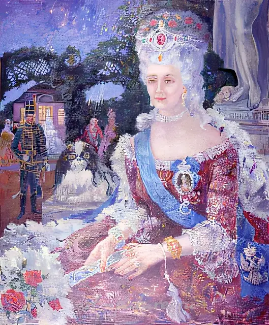 Lady in waiting., 1990, oil, canvas, 100х80 Author’s property