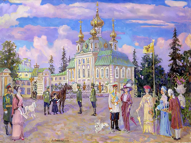 Petergoff., 1992, oil, canvas, 67х92 Author’s property