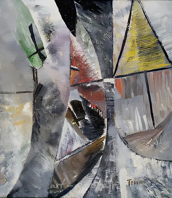 风景 III，1993年，油画布，60x50，500美元。作者自藏。