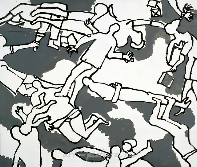 Fortunes., 1983, oil on wood, 34,4х38,4 "East-West Gallery". London.