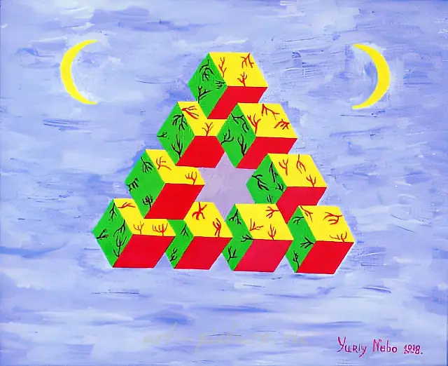 Wifleem star., 1998, canvas on cardboard, oil, 29,7х35 Author’s property