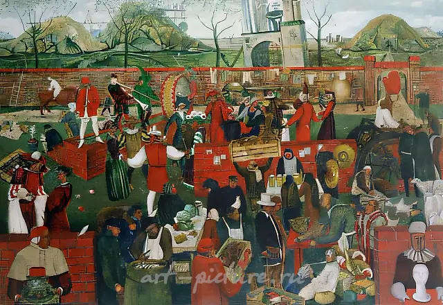 Dancing-classes., 1993, canvas, oil, 95х135 Private collection, Switzerland.