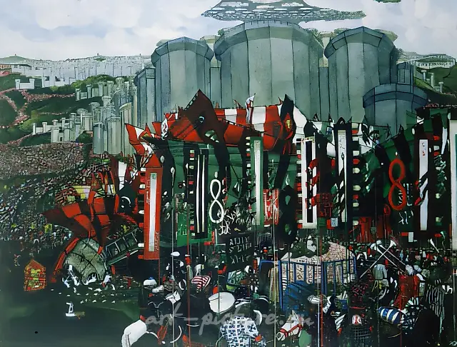 Capture of Constantinople., 1993, canvas, oil, 140х180 Private collection, Hong Kong.