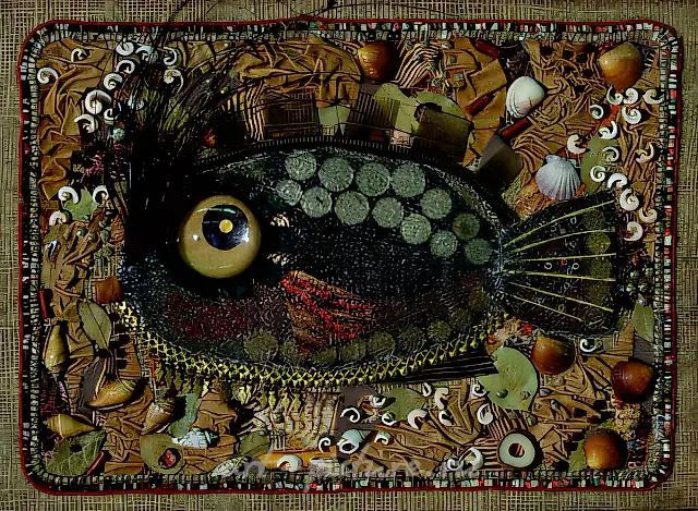 Fish., 1996, mixed technique, 35х46 Academician I. Fuks