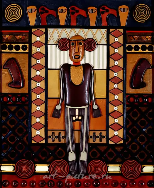 Anthropomorphous figure., 1997, mixed technique, 50х40 Doctor A. Luksa