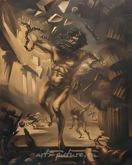Samson., 1977, canvas, oil, 100х80 Author`s property