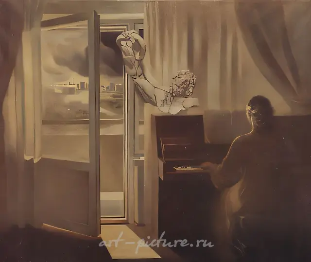 Standard-bearer., 1979, canvas, oil, 120х140 Author`s property