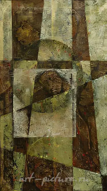 Вертикаль., 1995, холст, масло, 100х76
