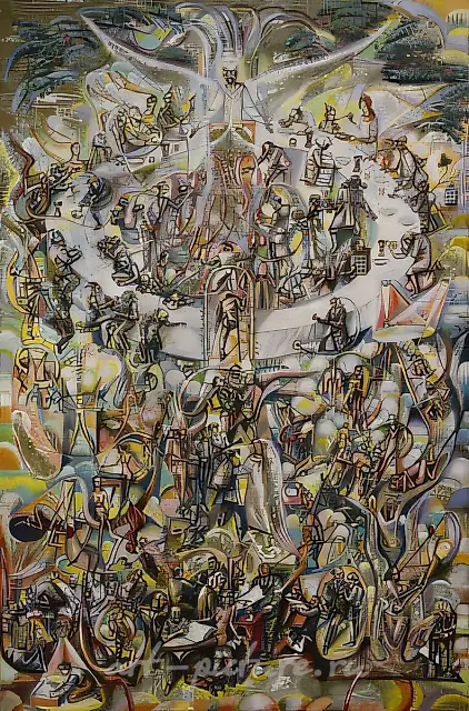 Phenomenon, 1992, oil on canvas, 110 x 80