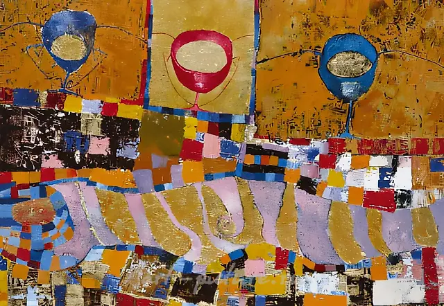 Чаша от Рамзеса IV, 1998, холст, масло, 100 х 70