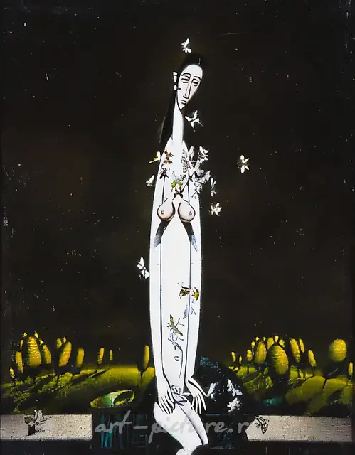 Nude, 1996, canvas, oil, 60x40