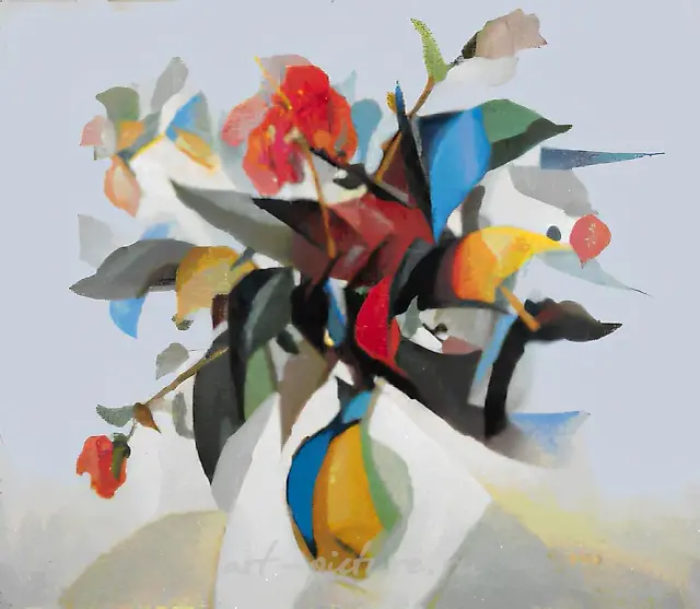 Букет, 1998, холст, масло, 70х80