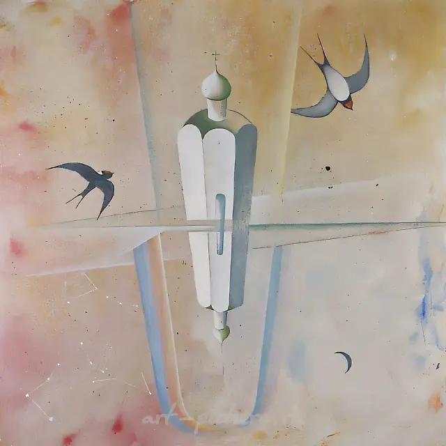 A Rainbow., 1992, oil on canvas, 90x90