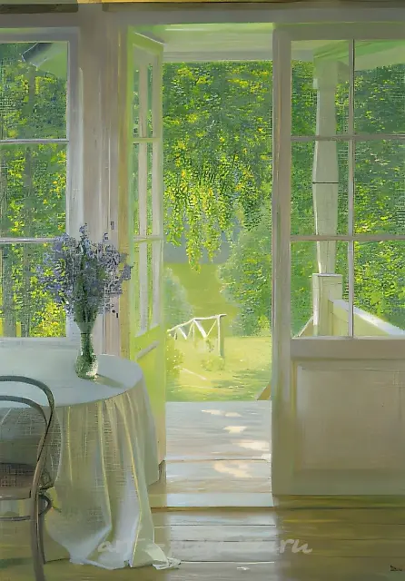 Summer Noon, 1998, canvas, oil, 100x80