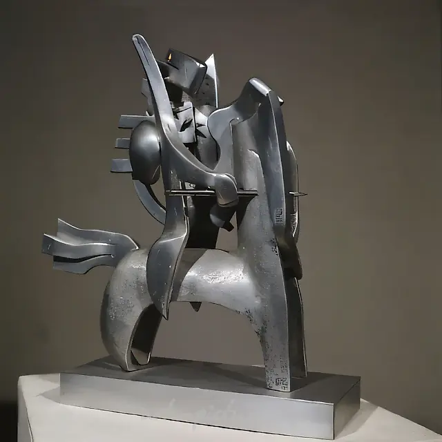Apotheosis of Civilization., 1989, aluminium, casting, forging, 35x17x10