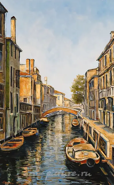Venice. St. Catherine Channel., 1998, oil on canvas, 50x80