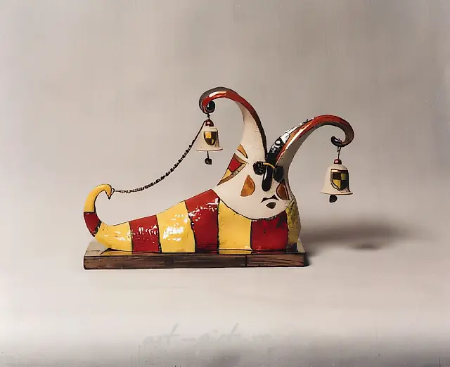 路易十四的小丑，1998年，陶土，50×45×20厘米