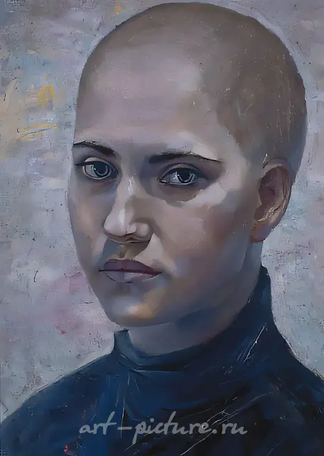 Автопортрет., 1989, холст, масло, 40х30