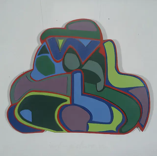 № 112, 1998, строительный картон, акрил,
