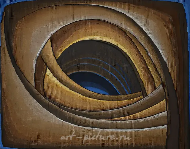 蓝色空间，1998年，挂毯，羊毛，金银丝，丝绸，100 x 100