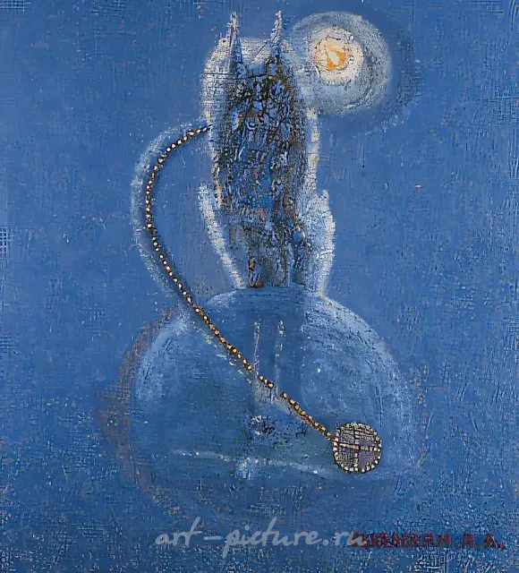 月亮母狼，1994年，布面油画，120×110厘米