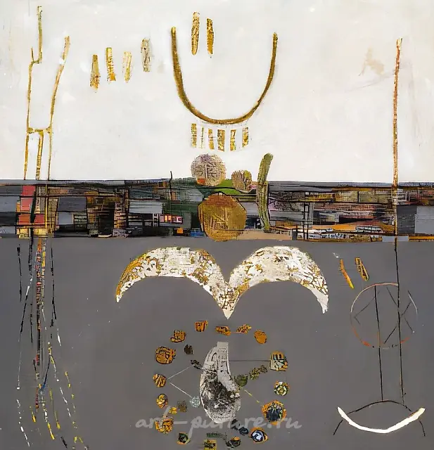Alemdar, 1995, oil on canvas, 100x100