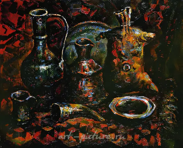 Still-life, 1998, oil on canvas, 80x100