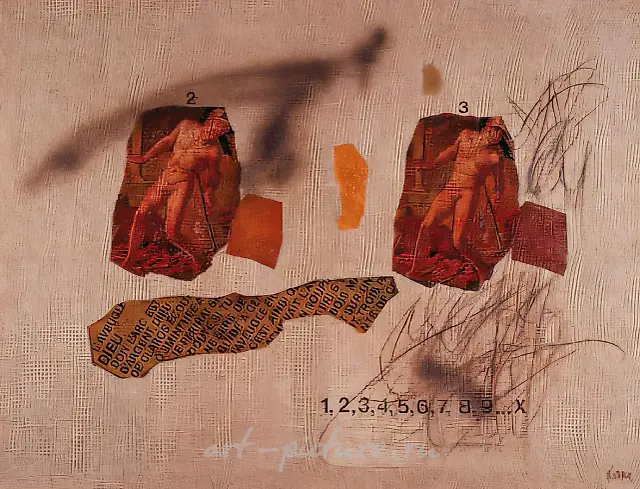 Two Heroes, 1998, oil on canvas, 110 x 130