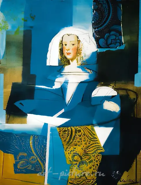 Velaskes Motif, 1996, oil on canvas, 120x100