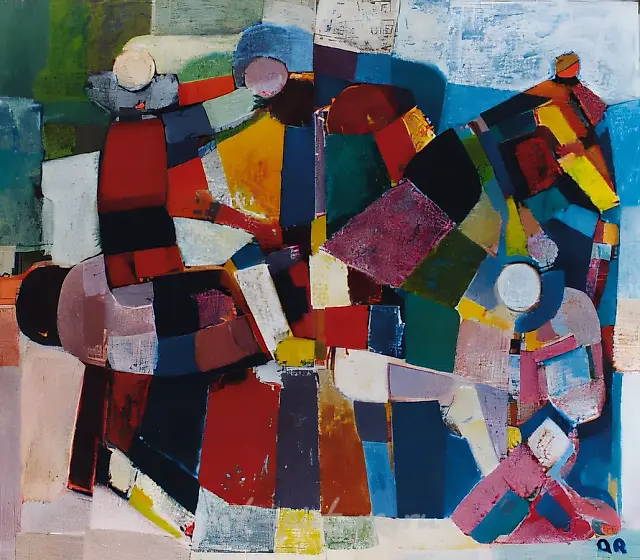 Clowns, 1976, oil on canvas, 120x160