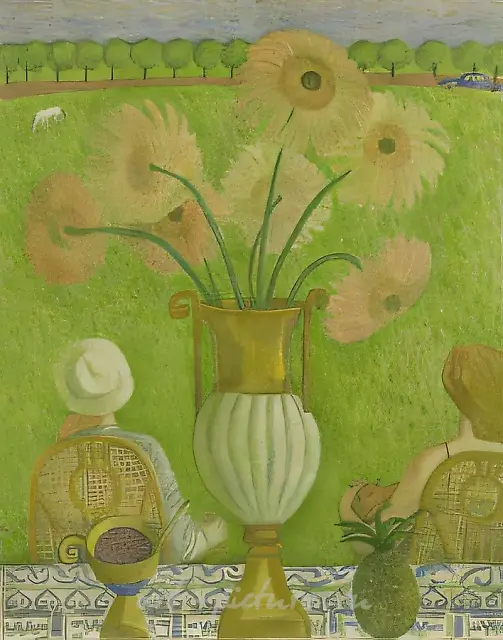 休息，1998年，纸本，水彩，70×50