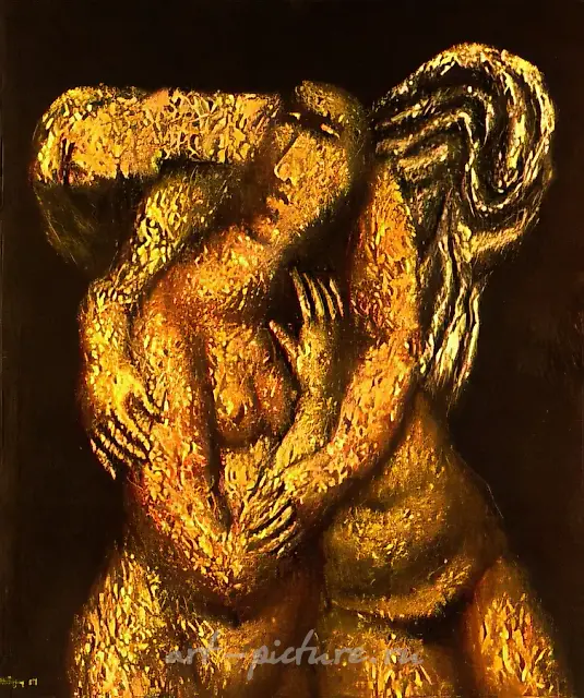 Likeness №1, 1989, canvas, oil, 140x140